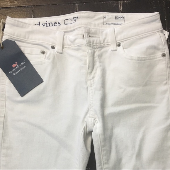 VINEYARD VINES STRETCHY WHITE SKINNY JEANS - Picture 4 of 8